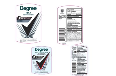 Label (Degree Max Protection Classic Antiperspirant Deodorant   Artwork)